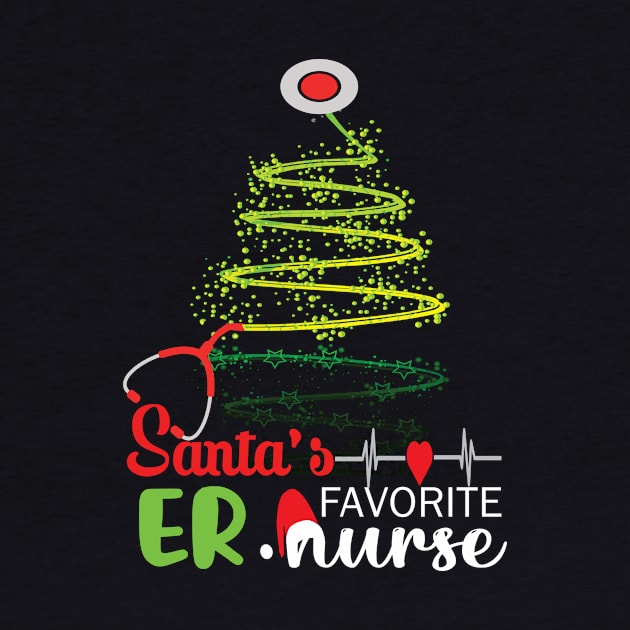 Santa's Favorite Er Nurse.. Er Nurse christmas gift by DODG99